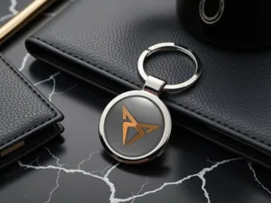 Seat Cupra Porte-clés Gravés Métal Premium Logo